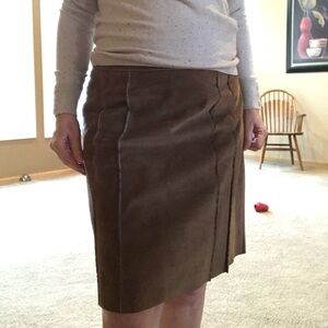 Ann Taylor Suede A-Line Skirt - Size 6